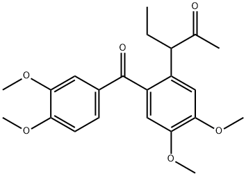3-[2-(3,4-dimetoxybenzoyl)-4,5-dimetoxyfenyl]pentán-2-ón