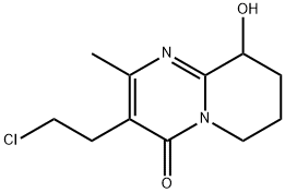 3-(2-chlóretyl)-6,7,8,9-tetrahydro-9-hydroxy-2-metyl-4H-pyrido[1,2-a]pyrimidin-4-ón