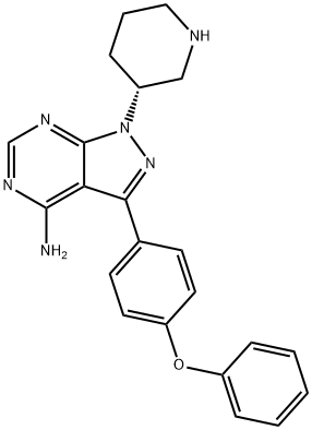 3-(4-fenoxyfenyl)-1-piperidín-3-yl-1H-pyrazol[3,4-d]pyrimidín-4-ylamín