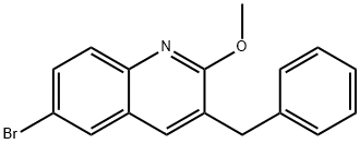 3-benzyl-6-bróm-2-metoxychinolín