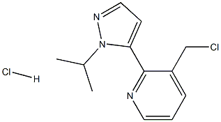 3-(chlórmetyl)-2-(1-izopropyl-1H-pyrazol-5-yl)pyridín hydrochlorid
