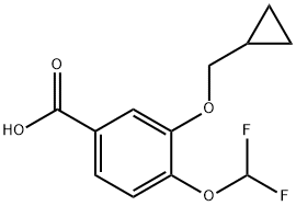 Kyselina 3-cyklopropylmetoxy-4-difluórmetoxybenzoová