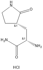 3-Pyrrolidínpropánamid, a-amino-2-oxo-, hydrochlorid