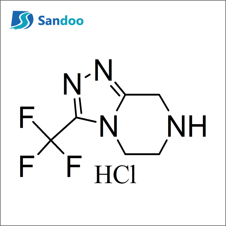 3-(trifluórmetyl)-5,6,7,8-tetrahydro-[1,2,4]triazolo[4,3-Î±]pyrazín hydrochlorid