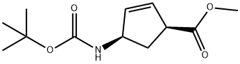 METYL ESTER KYSELINY 4-[[(1,1-DIMETYLETOXY)KARBONYL]AMINO]-2-CYKLOPENTÉN-1-KARBOXYLOVEJ