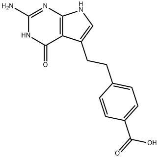 kyselina 4-[2-(2-amino-4,7-dihydro-4-oxo-lH-pymol[2,3-d]pyrimodín-5-yl)etyl]benzoová