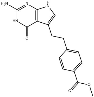 Metylester kyseliny 4-[2-(2-amino-4,7-dihydro-4-oxo-lH-pyrolo[2,3-d]pyrimidín-5-yl)etyl]benzoovej
