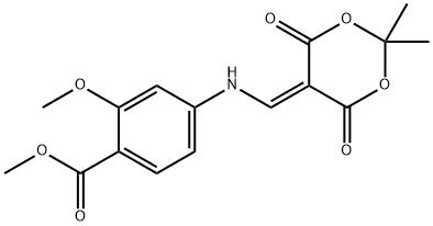 Metylester kyseliny 4-[(2,2-dimetyl-4,6-dioxo[1,3]dioxán-5-ylidénmetyl)-amino]-2-metoxy-benzoovej