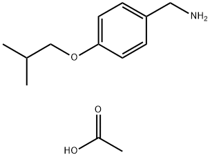 4-(2-metylpropoxy)benzénmetánamínacetát (1:1)