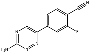4-(3-AMINO-1,2,4-TRIAZIN-6-YL)-2-FLUÓBENZONITRIL