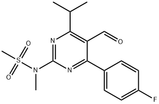 4-(4-Fluórfenyl)-6-izopropyl-2-[(N-metyl-N-metylsulfonyl)amino]pyrimidinyl-5-yl-formyl