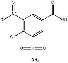 kyselina 4-chlór-3-nitro-5-sulfamoylbenzoová