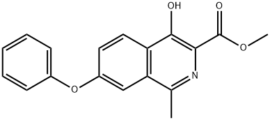 Metylester kyseliny 4-hydroxy-1-metyl-7-fenoxy-3-izochinolínkarboxylovej