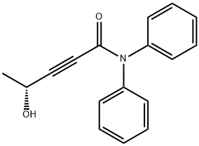 4-hydroxy-N,N-difenyl-(4R)-2-pentínamid