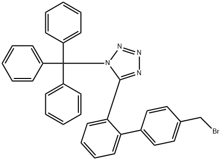 5-(4'-Brómmetyl-1,1'-bifenyl-2-yl)-1-trifenylmetyl-1H-tetrazol