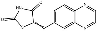 5-(6-chinoxalinylmetylén)-2,4-tiazolidíndión