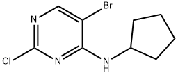 5-bróm-2-chlór-N-cyklopentylpyrimidín-4-amín