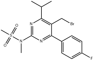 5-(Brómmetyl)-4-(4-fluórfenyl)-6-izopropyl-2-[metyl(metylsulfonyl)amino]pyrimidín