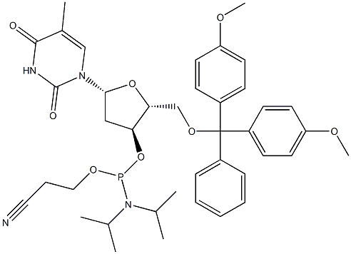 5'-Dimetoxytrityl-3'-deoxytymidín 2'-[(2-kyanoetyl)-(N,N-diizopropyl)]-fosforamidit