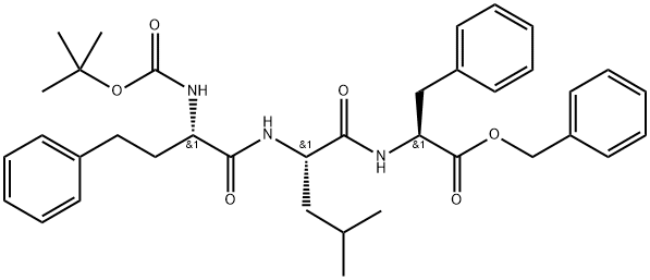 benzyl ((S)-2-((terc-butoxykarbonyl)amino)-4-fenylbutanoyl)-L-leucyl-L-fenylalaninát