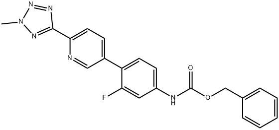 N-[3-fluór-4-[6-(2-metyl-2H-tetrazol-5-yl)-3-pyridinyl]fenyl]-fenylmetylester kyseliny karbaMovej