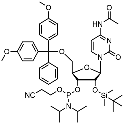 DMT-2'O-TBDMS-rC(ac) Fosforamidit