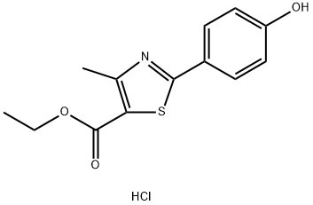 Hydrochlorid etyl-2-(4-hydroxyfenyl)-4-metyltiazol-5-karboxylátu
