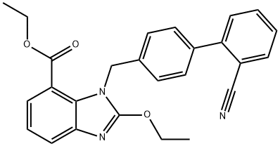 Etyl-2-etoxy-1-[[(2'-kyanobifenyl-4-yl)metyl]benzimidazol]-7-karboxylát