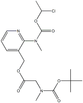 Glycín, N-[(1,1-dimetyletoxy)karbonyl]-N-metyl-, [2-[[(1-chlóretoxy)karbonyl]metylamino]-3-pyridinyl]metylester