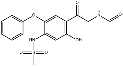 Metánsulfónamid, N-[4-[2-(pre MylaMino)acetyl]-5-hydroxy-2-fenoxyfenyl]-