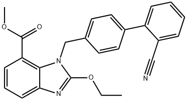 Metyl-1-[(2'-kyanobifenyl-4-yl)metyl]-2-etoxy-1H-benzimidazol-7-karboxylát