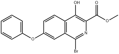 metyl-1-bróm-4-hydroxy-7-fenoxyizochinolín-3-karboxylát