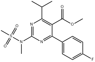 Metyl 4-(4-fluórfenyl)-6-izopropyl-2-[(N-metyl-N-metylsulfonyl)amino]pyrimidín-5-karboxylát