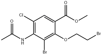 Metyl 4-(acetylamino)-3-bróm-2-(2-brómetoxy)-5-chlórbenzoát