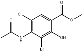 Metyl-4-(acetylamino)-3-bróm-5-chlór-2-hydroxybenzoát