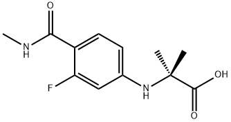 N-[3-Fluór-4-[(metylamino)karbonyl]fenyl]-2-metylalanín