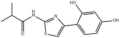 N-[4-(2,4-dihydroxyfenyl)-1,3-tiazol-2-yl]-2-metylpropánamid