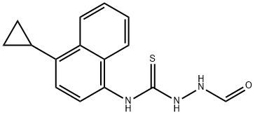 N-(4-cyklopropyl-1-naftalenyl)-2-formylhydrazínkarbotioamid