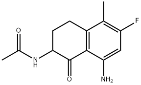 N-(8-amino-6-fluór-5-metyl-1-oxo-1,2,3,4-tetrahydronaftalén-2-yl)acetamid