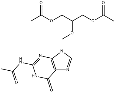 N-[9-[[2-(Acetyloxy)-1-[(acetyloxy)metyl]etoxy]metyl]-6,9-dihydro-6-oxo-1H-purín-2-yl]acetamid