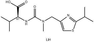 N-[N-metyl-N-((2-izopropyl-4-tiazolyl)metyl)amino)karbonyl]-L-valín, lítna soľ