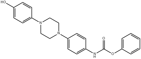 Fenyl {4-[4-(4-hydroxyfenyl)piperazín-1-yl]fenyl}karbamát