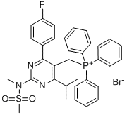 Fosfónium, [[4-(4-fluórfenyl)-6-(1-metyletyl)-2-[metyl(metylsulfonyl)amino]-5-pyrimidinyl]metán