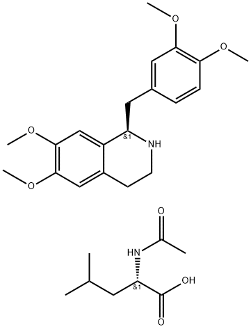 R-Tetrahydropapaverín N-acetyl-L-leucinát