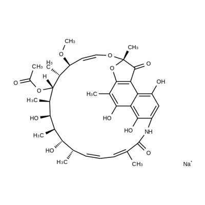 Rifamycín sodný