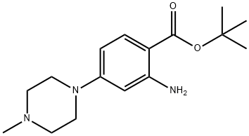 terc-butyl-2-amino-4-(4-metylpiperazín-l-yl)benzoát