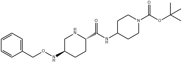 terc-butyl 4-((2S,5R)-5-(benzyloxyamino)piperidín-2-karboxamido)piperidín-1-karboxylát 4-metylbenzénsulfonát
